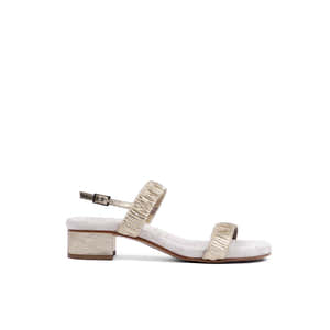 Angie Sandal Metallic Gold