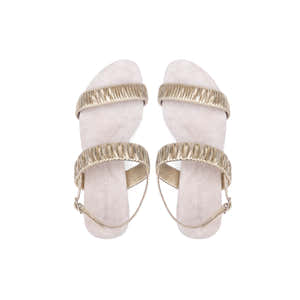 Angie Sandal Metallic Gold
