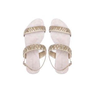 Angie Sandal Metallic Gold