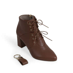 Keyring Carla Cognac