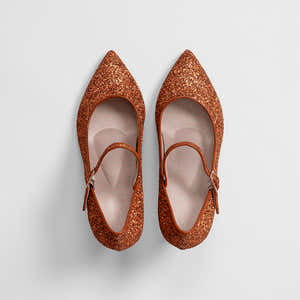 Morten Orange Glitter