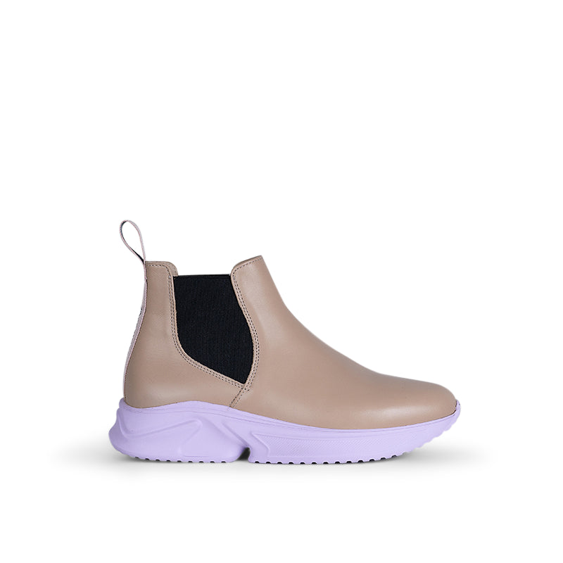 Maren Sneaker Boot Beige Lavender