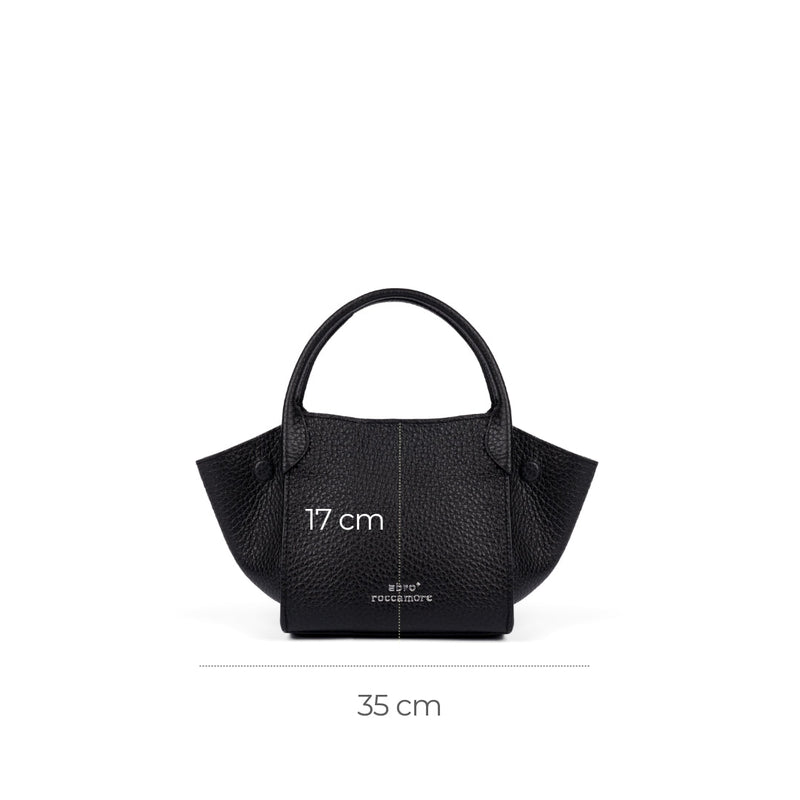 Virginia Small Pebbled  Black