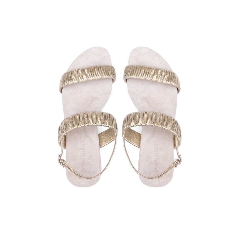 Angie Sandal Metallic Gold