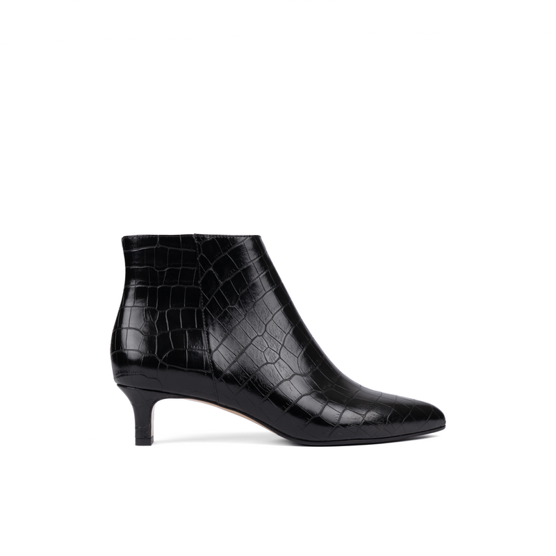 Margrethe Boot Croc Black