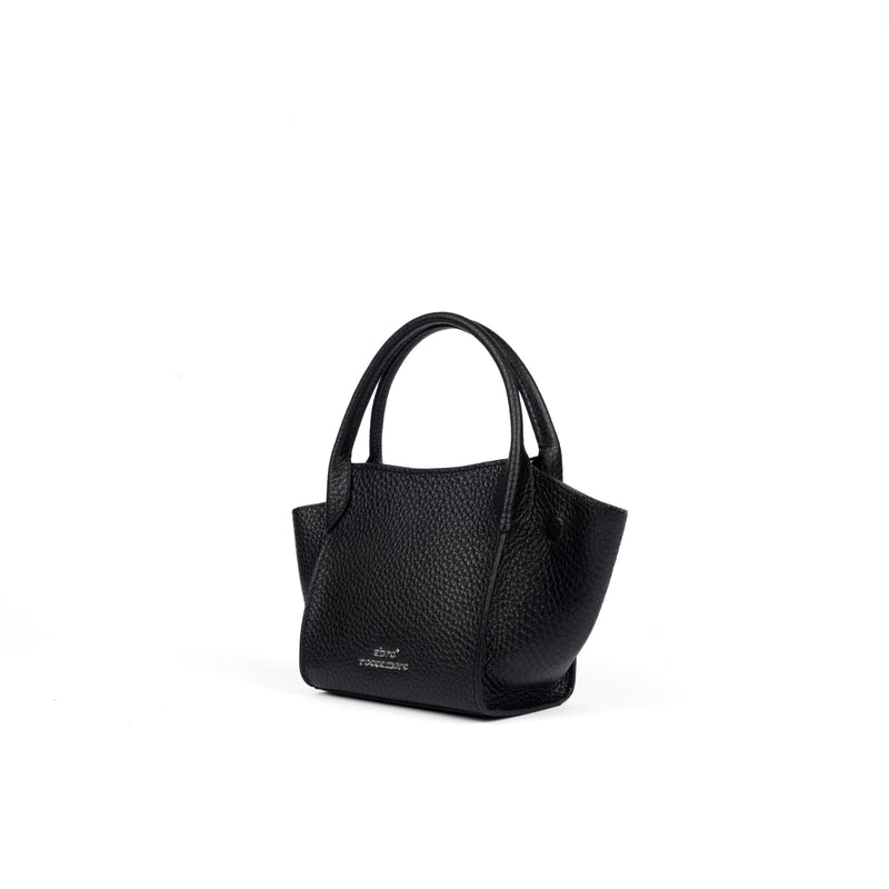 Virginia Small Pebbled  Black
