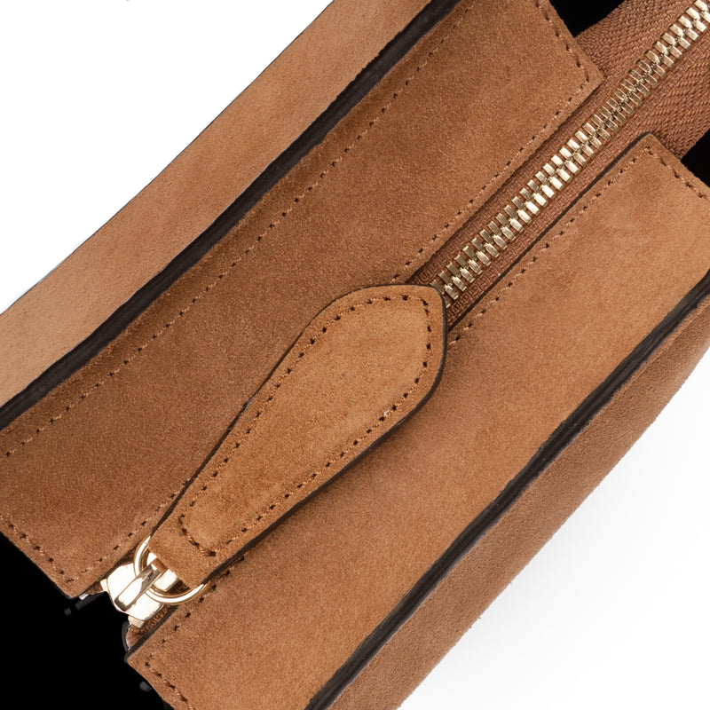 Virginia Small Suede Cuoio