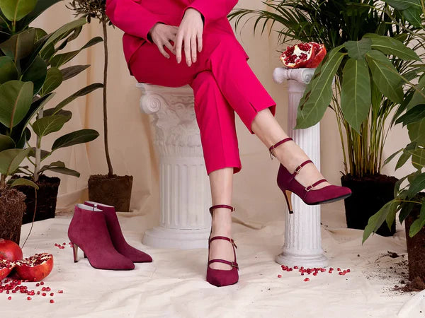 Stilleben photo of two pairs of Roccamore shoes in the Grace inhershoes family